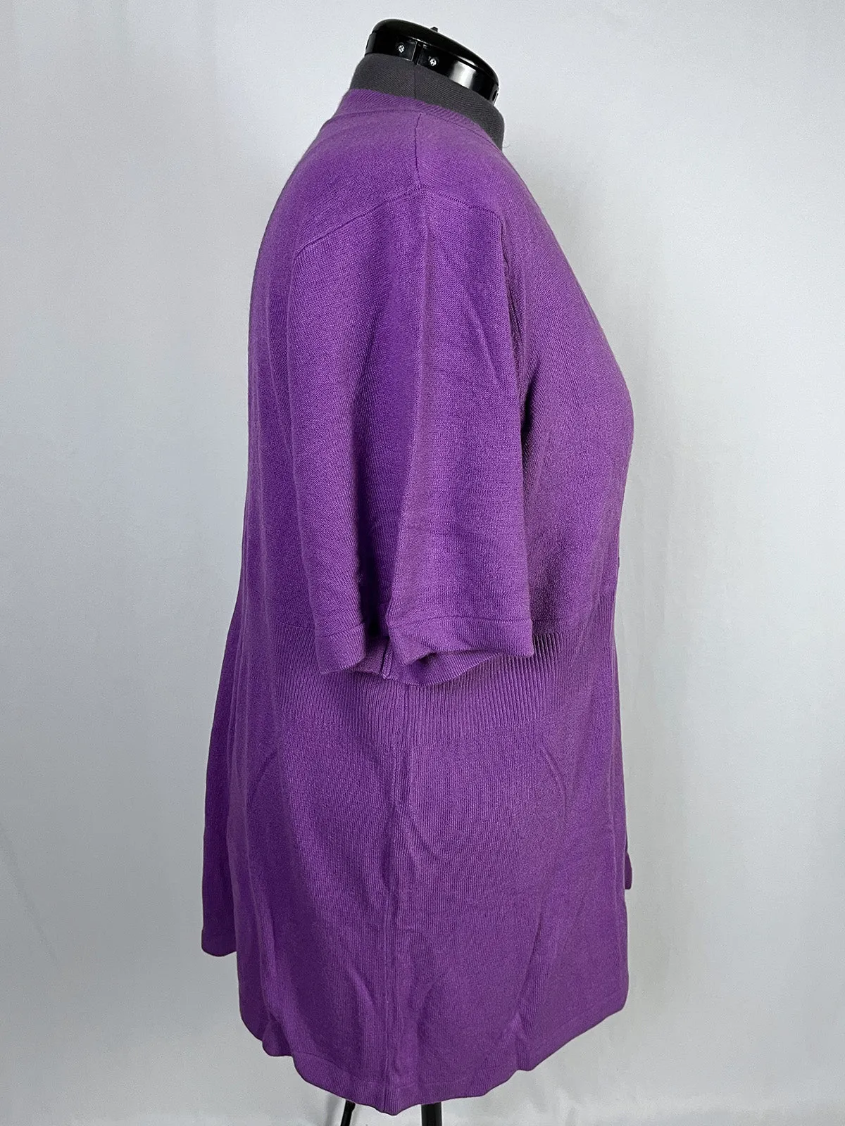 Liz & Me Size 4X (30/32) Plum Sweater NWT