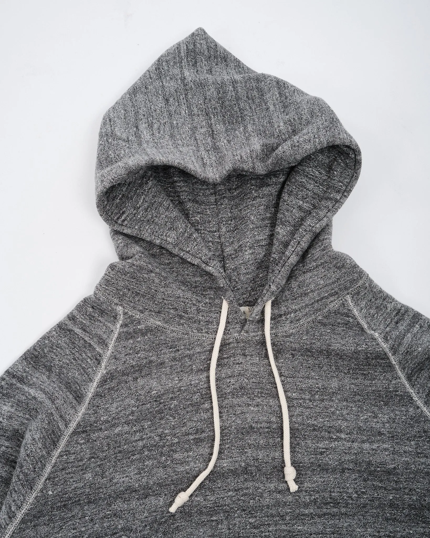 Lot 262 Four Needle Raglan Hoodie Dark Heather Grey