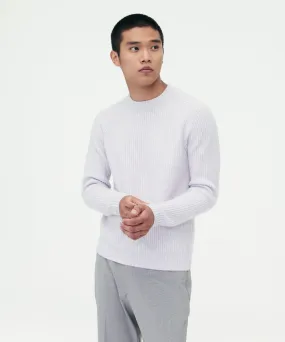 Luxe Cashmere Fisherman Crewneck Sweater