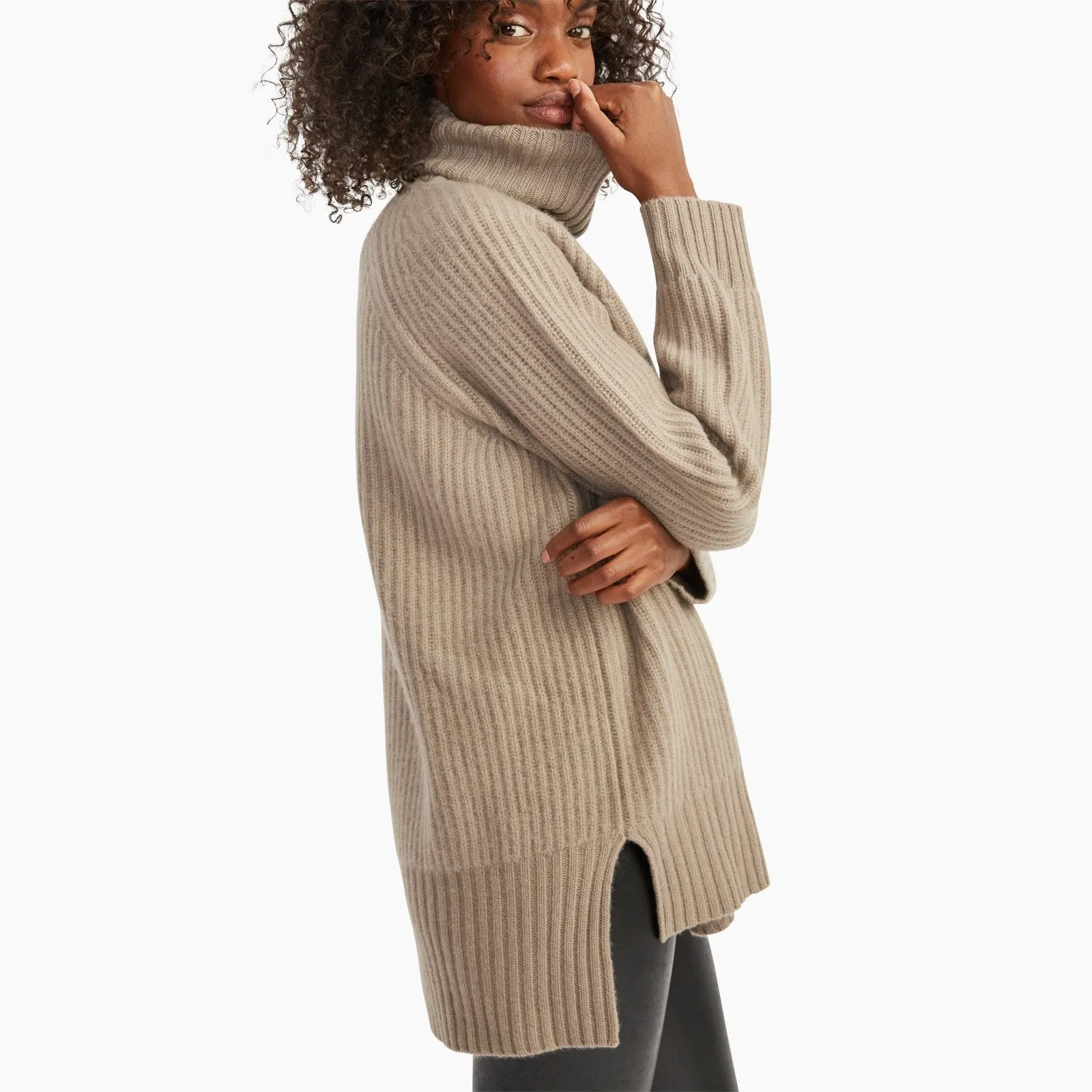 Luxe Cashmere Fisherman Turtleneck