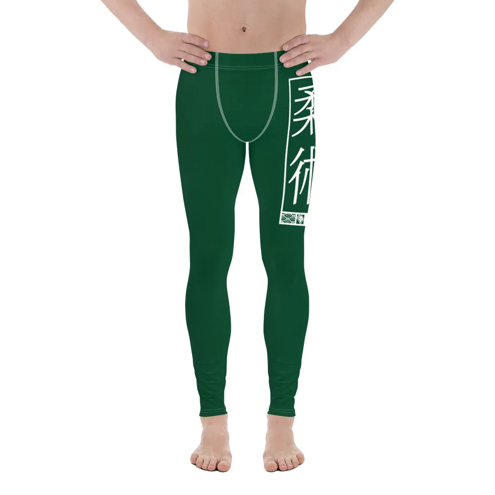 Men's Athletic Workout Leggings For Jiu Jitsu 008 - Sherwood Forest