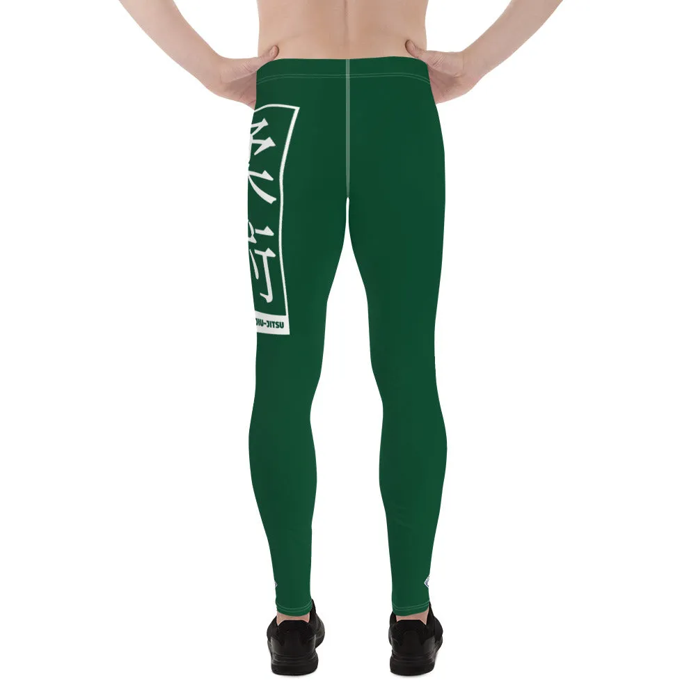 Men's Athletic Workout Leggings For Jiu Jitsu 008 - Sherwood Forest