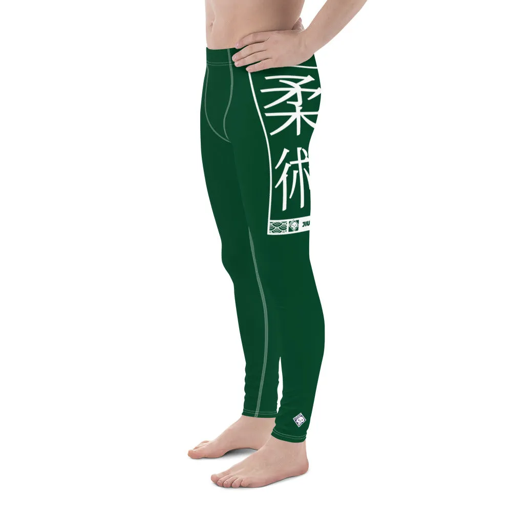 Men's Athletic Workout Leggings For Jiu Jitsu 008 - Sherwood Forest