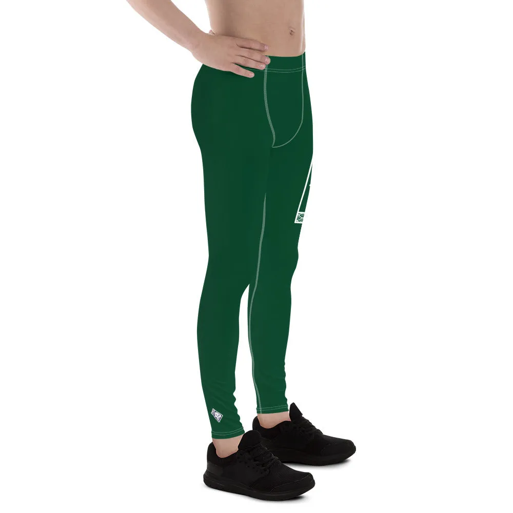 Men's Athletic Workout Leggings For Jiu Jitsu 008 - Sherwood Forest