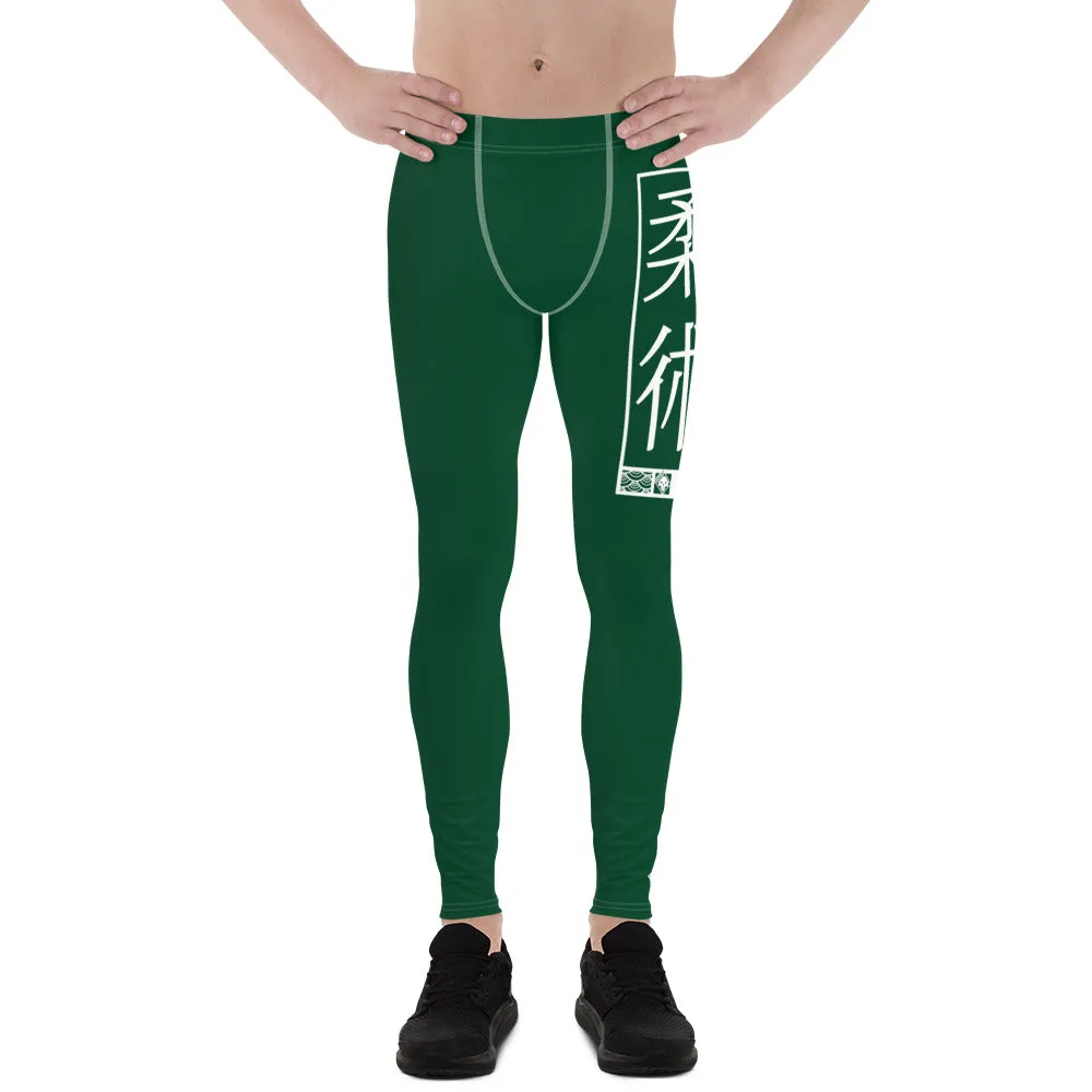 Men's Athletic Workout Leggings For Jiu Jitsu 008 - Sherwood Forest