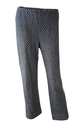 MISSONI Women's Vintage Orange Label Grey Polka Dot Casual Trousers (42)