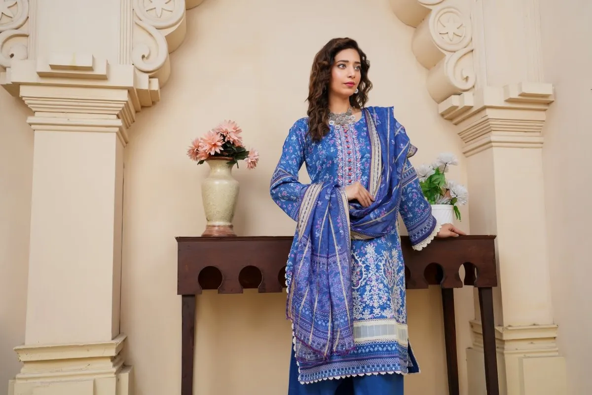 Munira Lawn 3 Piece Pakistani Suit MUN579