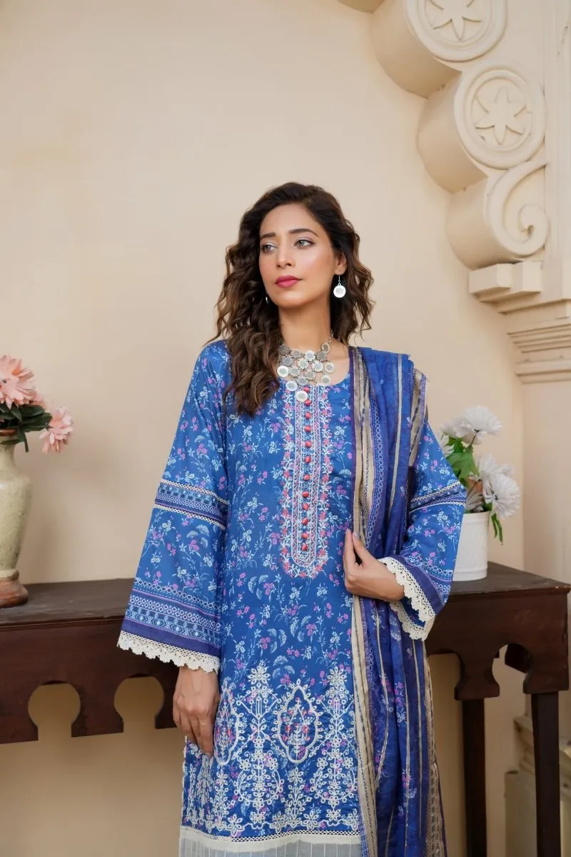 Munira Lawn 3 Piece Pakistani Suit MUN579