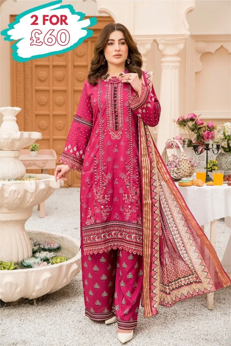 Munira Linen 3 Piece Suit MUN558