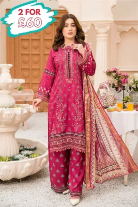 Munira Linen 3 Piece Suit MUN558