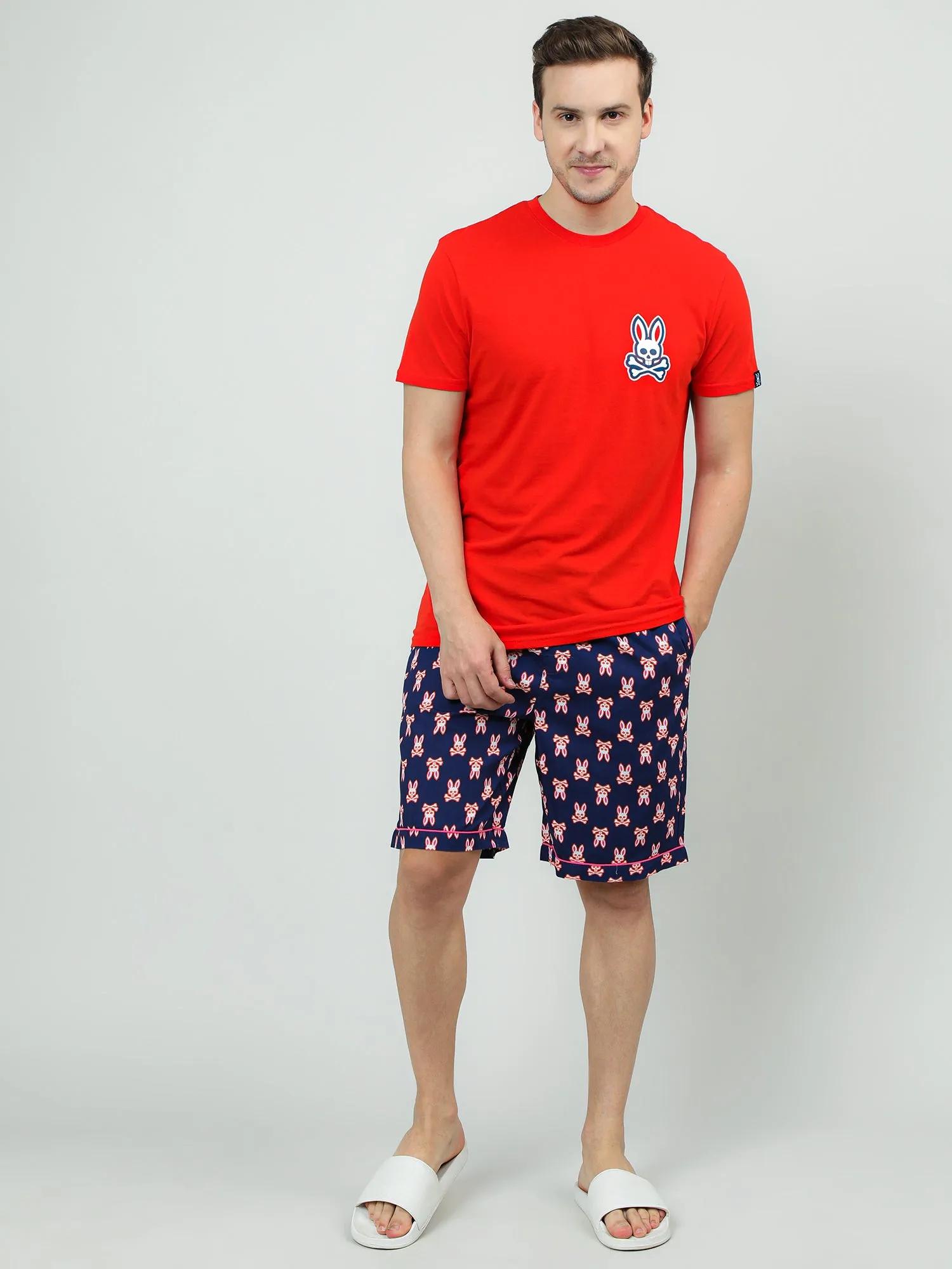 Navy Blue Cotton Comfort Shorts