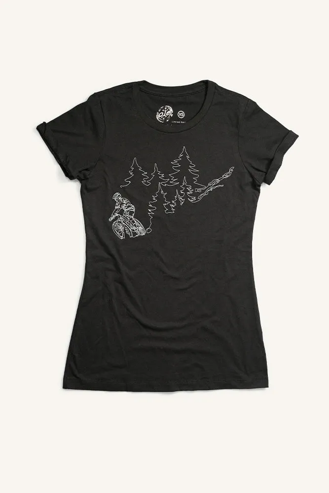 One Line Mountain Bike T-shirt (Womens)