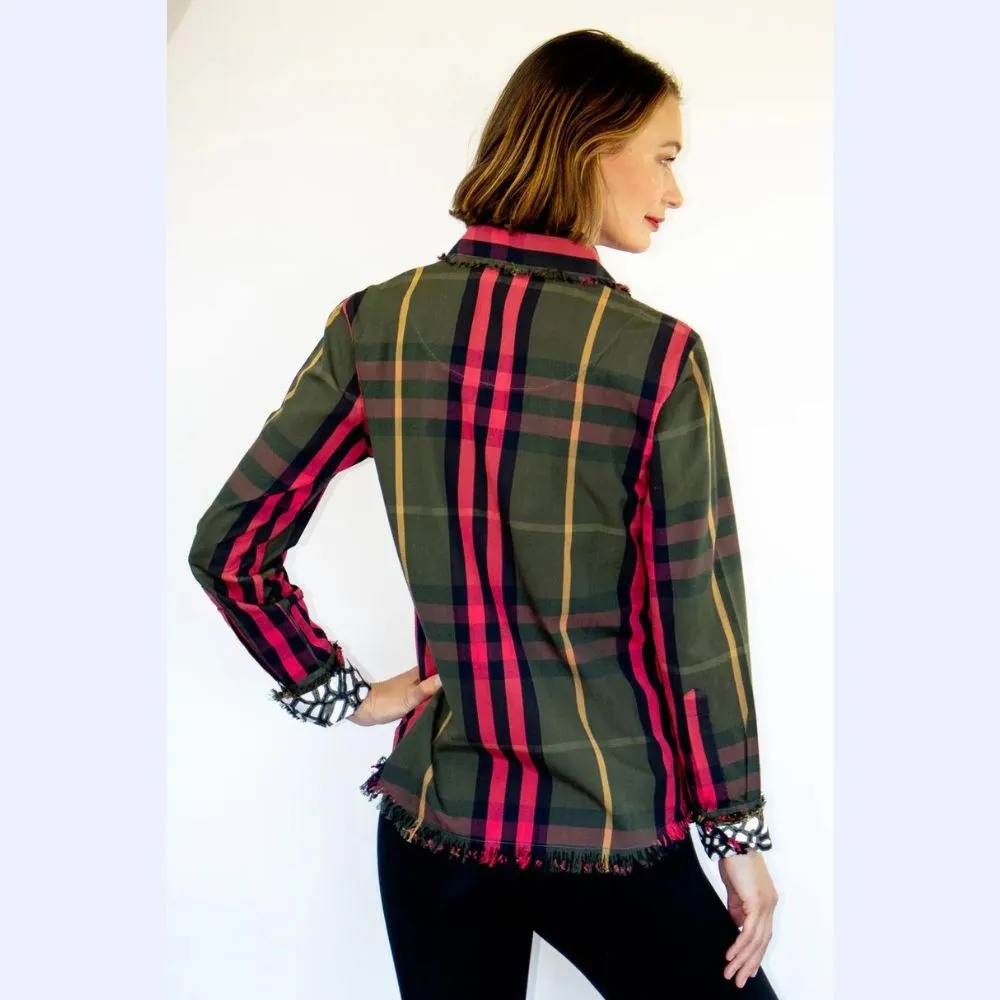 Plaid Fringe Shirt