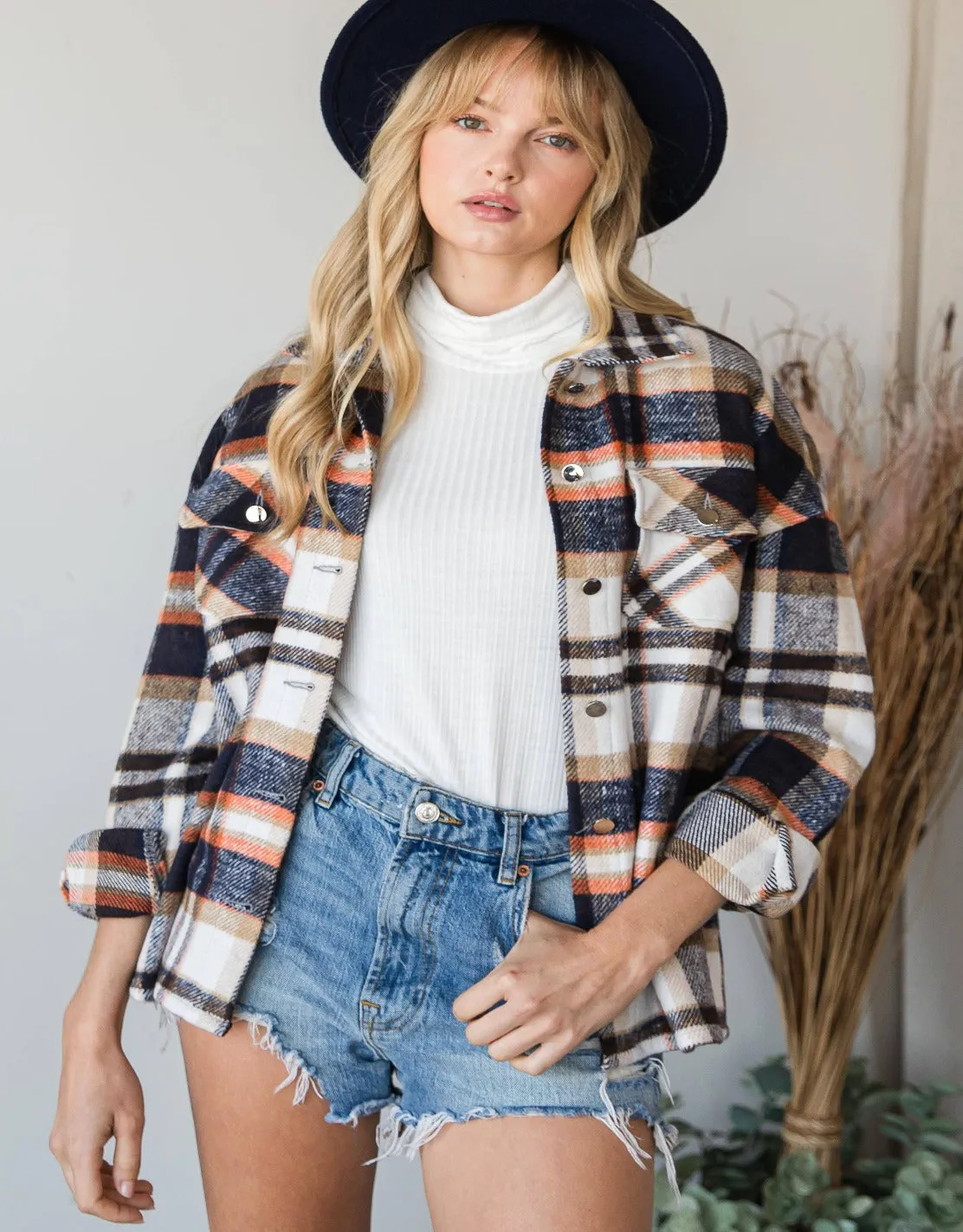 Plaid Shirt Jacket