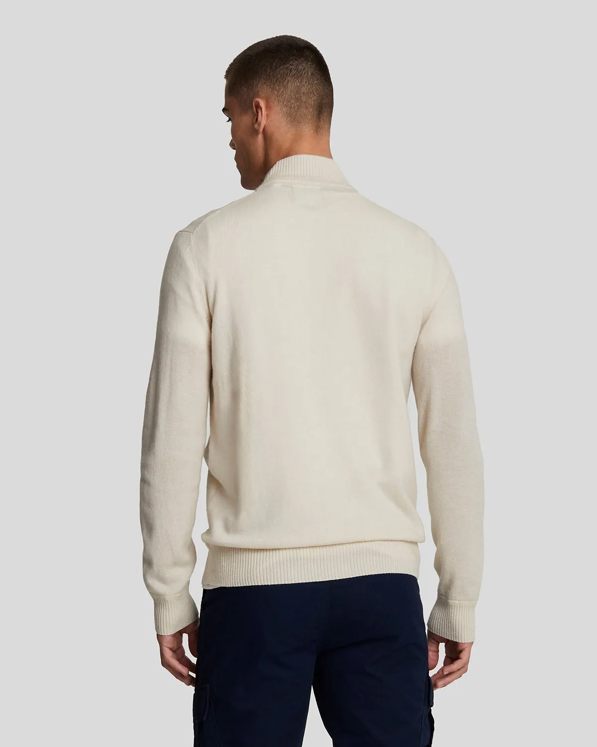 Premium Cashmere Blend Zip Through Jumper