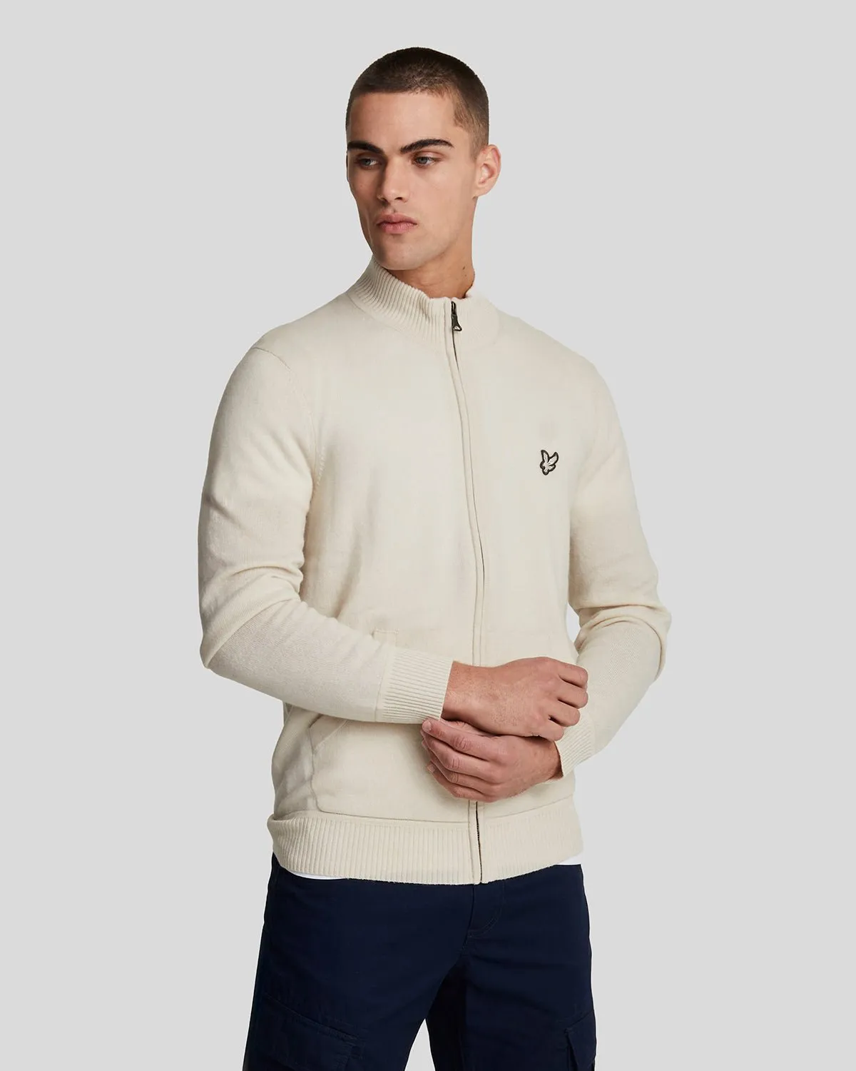 Premium Cashmere Blend Zip Through Jumper