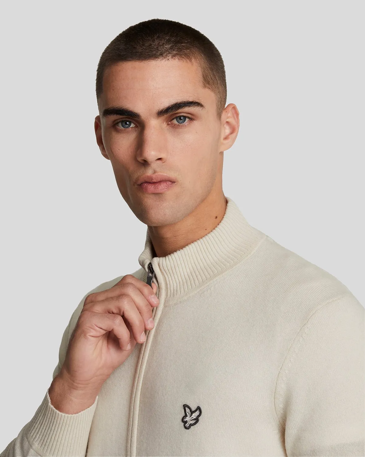 Premium Cashmere Blend Zip Through Jumper