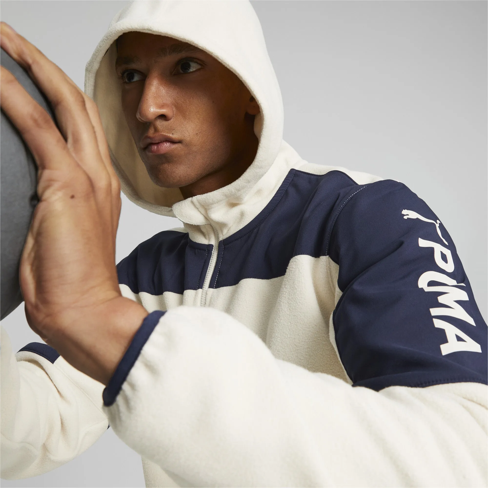 PUMA Fit Hybrid Polar Fleece Woven Jacket