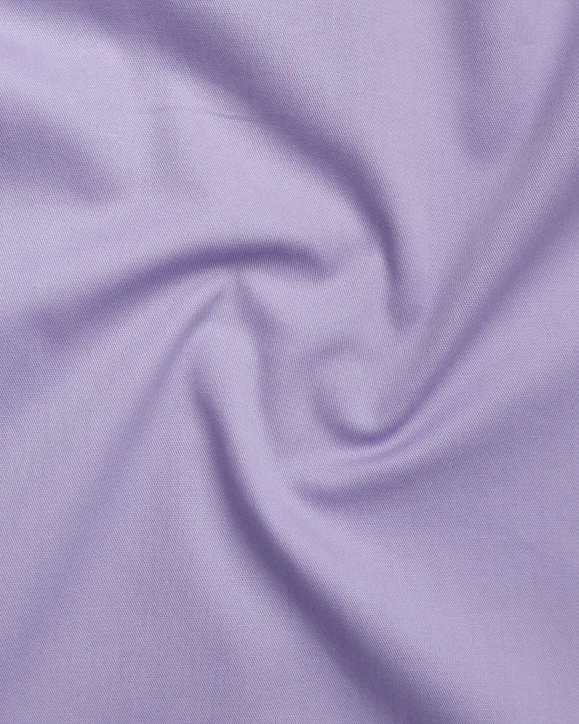 Purple Color Affordable Solid Cotton Shirt