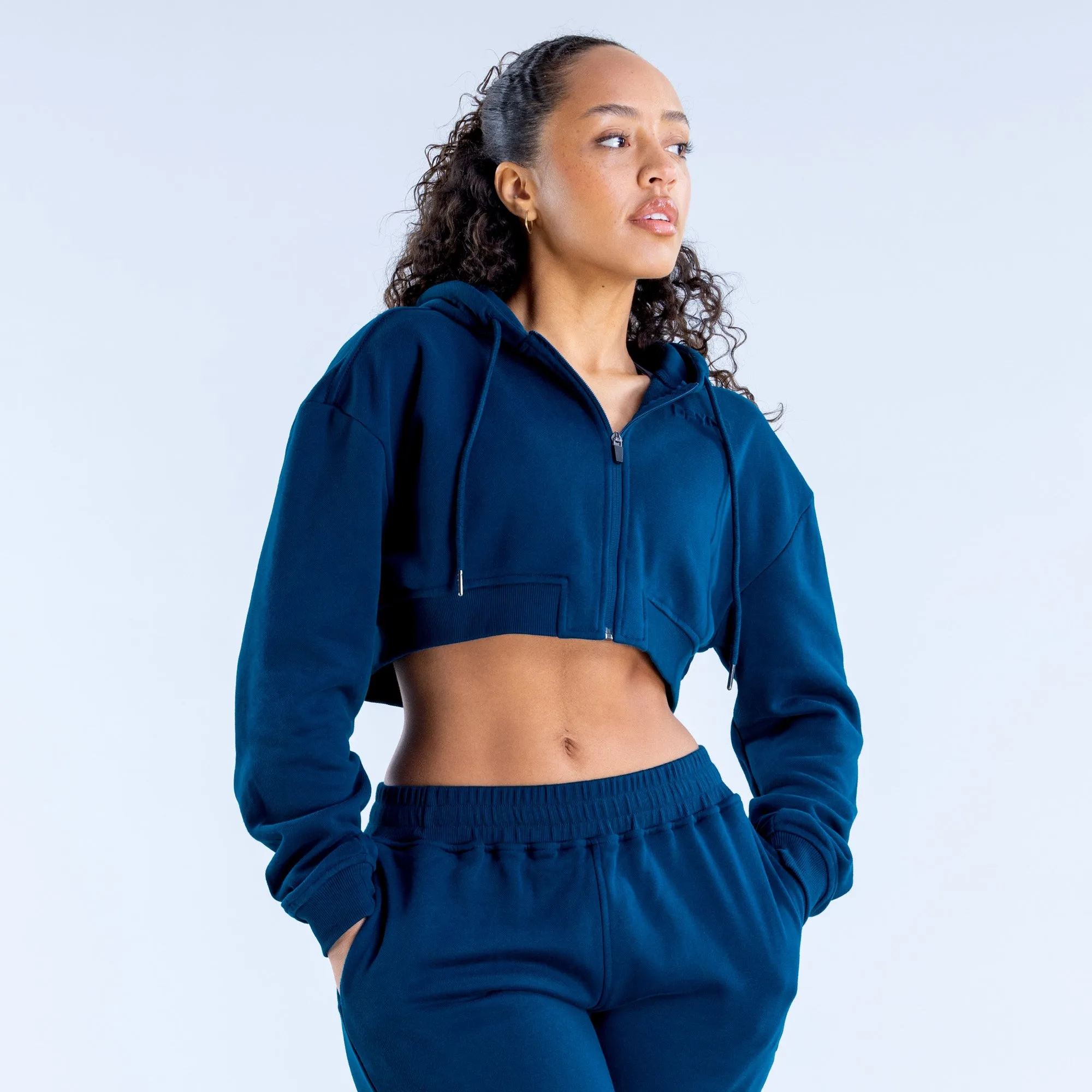 Revive Mid Weight Crop Zippy