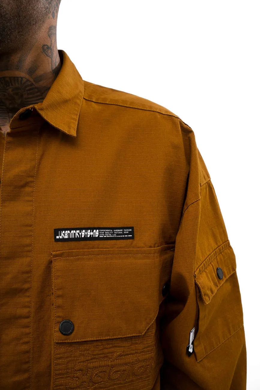 Ripstop Shacket // Tan Brown