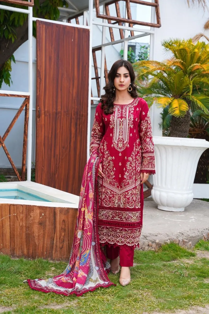 Sajni Embroidered Cotton Pakistani Suit SAJ09