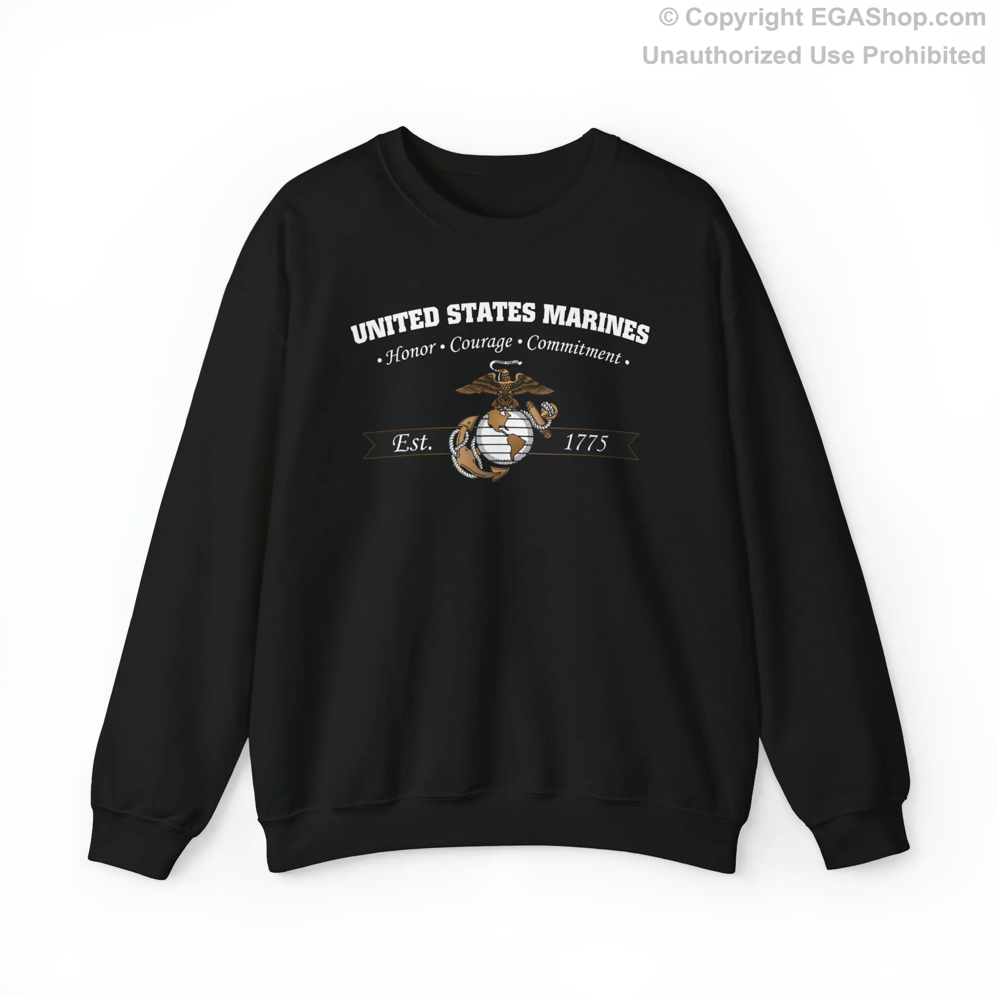 Sweatshirt: Honor, Courage, Commitment (Color Choices)