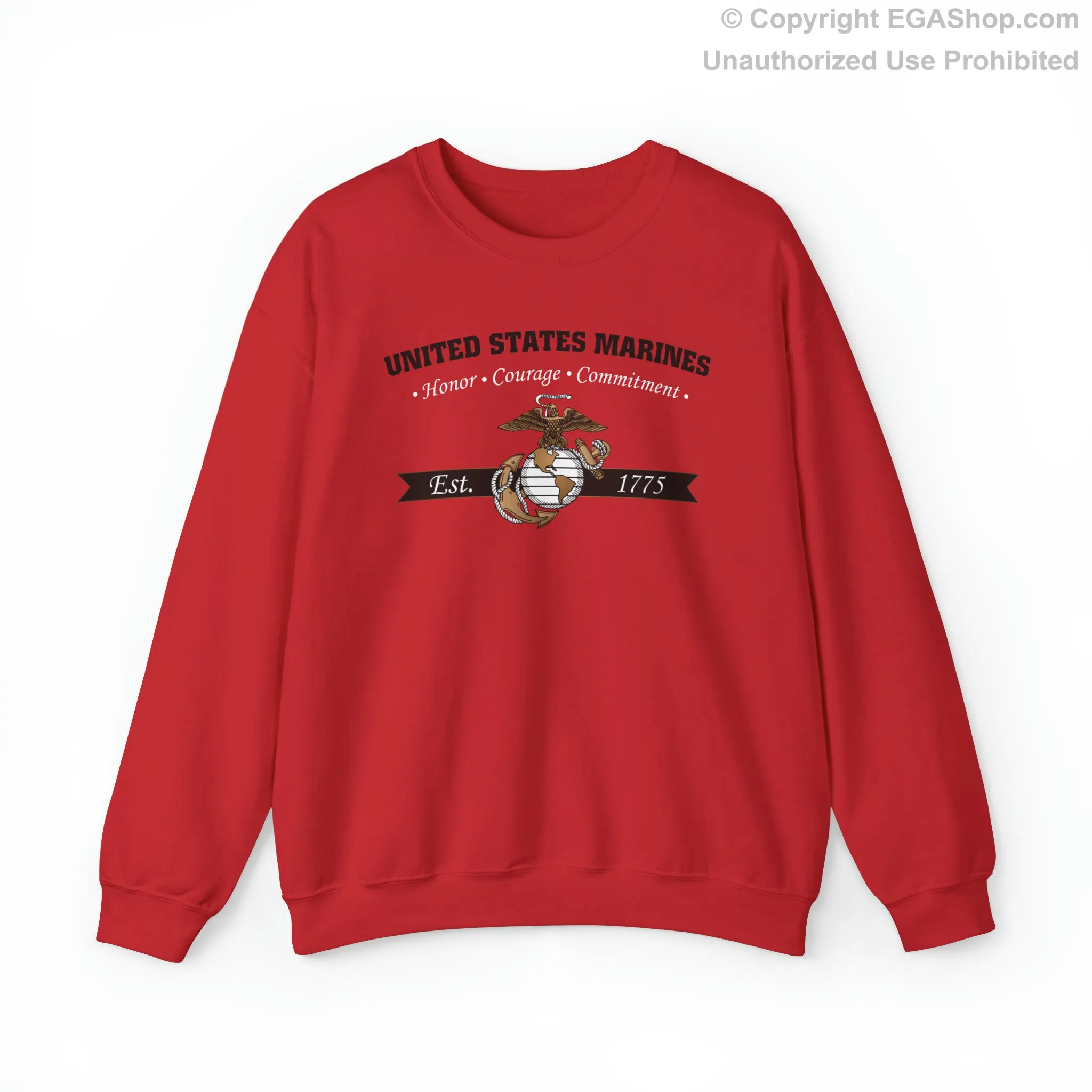 Sweatshirt: Honor, Courage, Commitment (Color Choices)