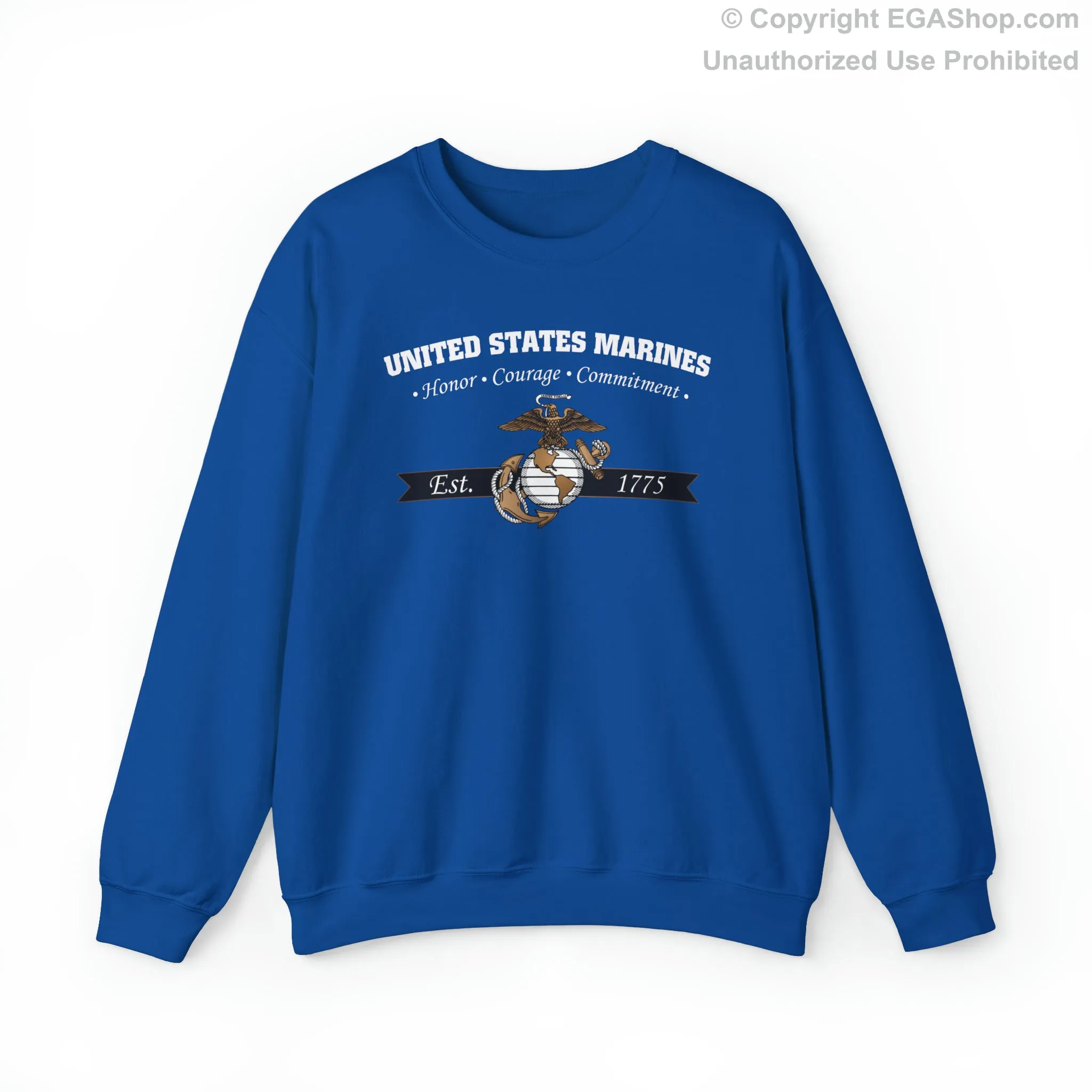 Sweatshirt: Honor, Courage, Commitment (Color Choices)