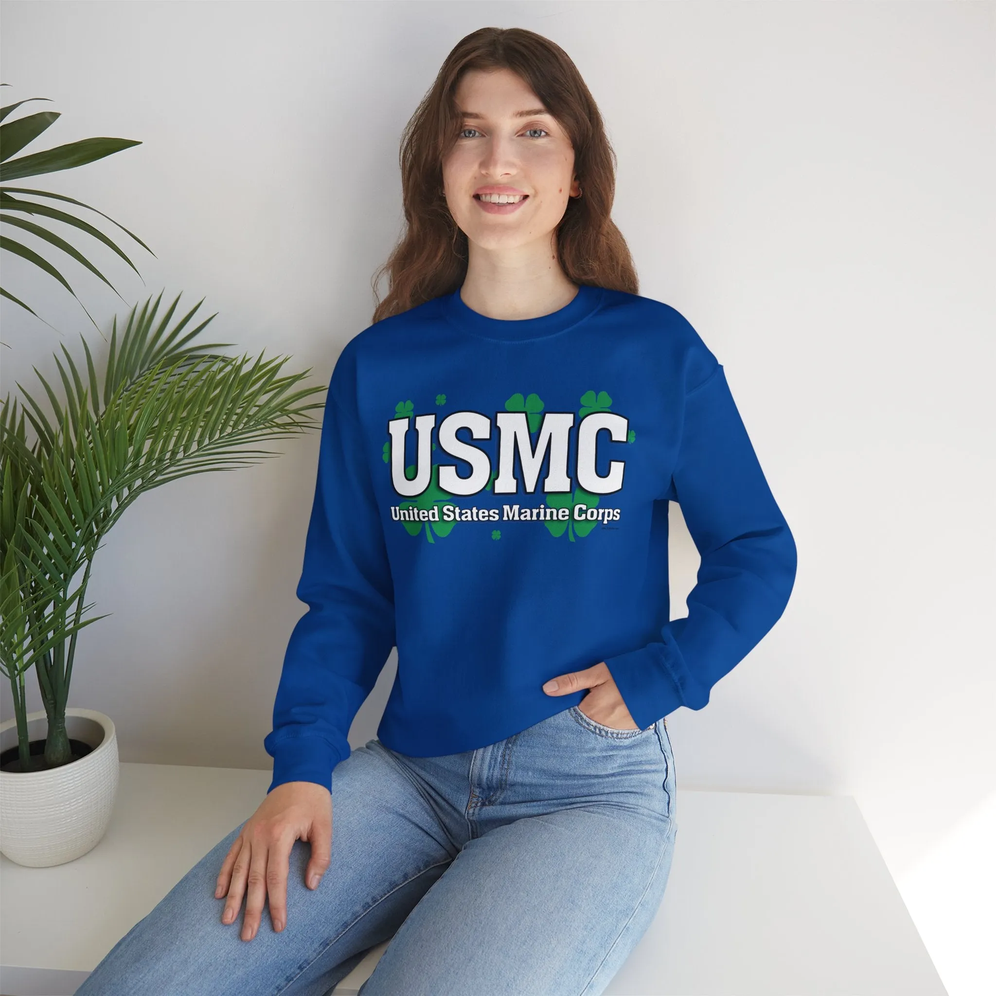 Sweatshirt: USMC Shamrocks