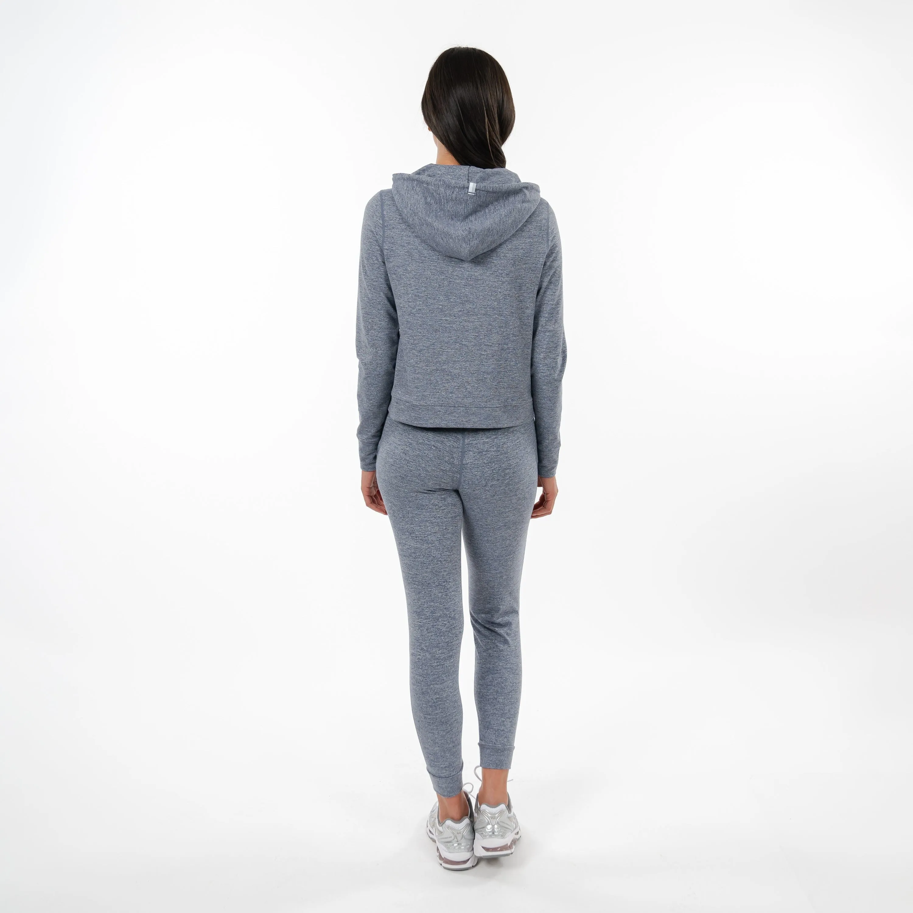 Tempo Performance Jogger | Heather - Steel Grey/White