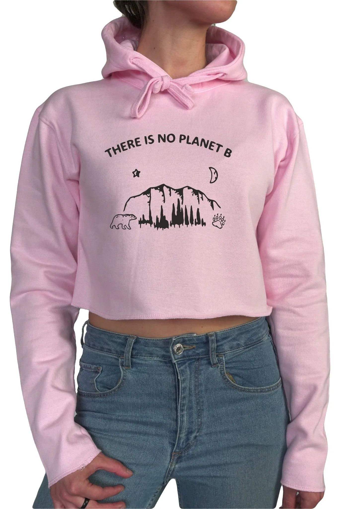 There's no Planet B || Organic Cotton || Crop Hoodie