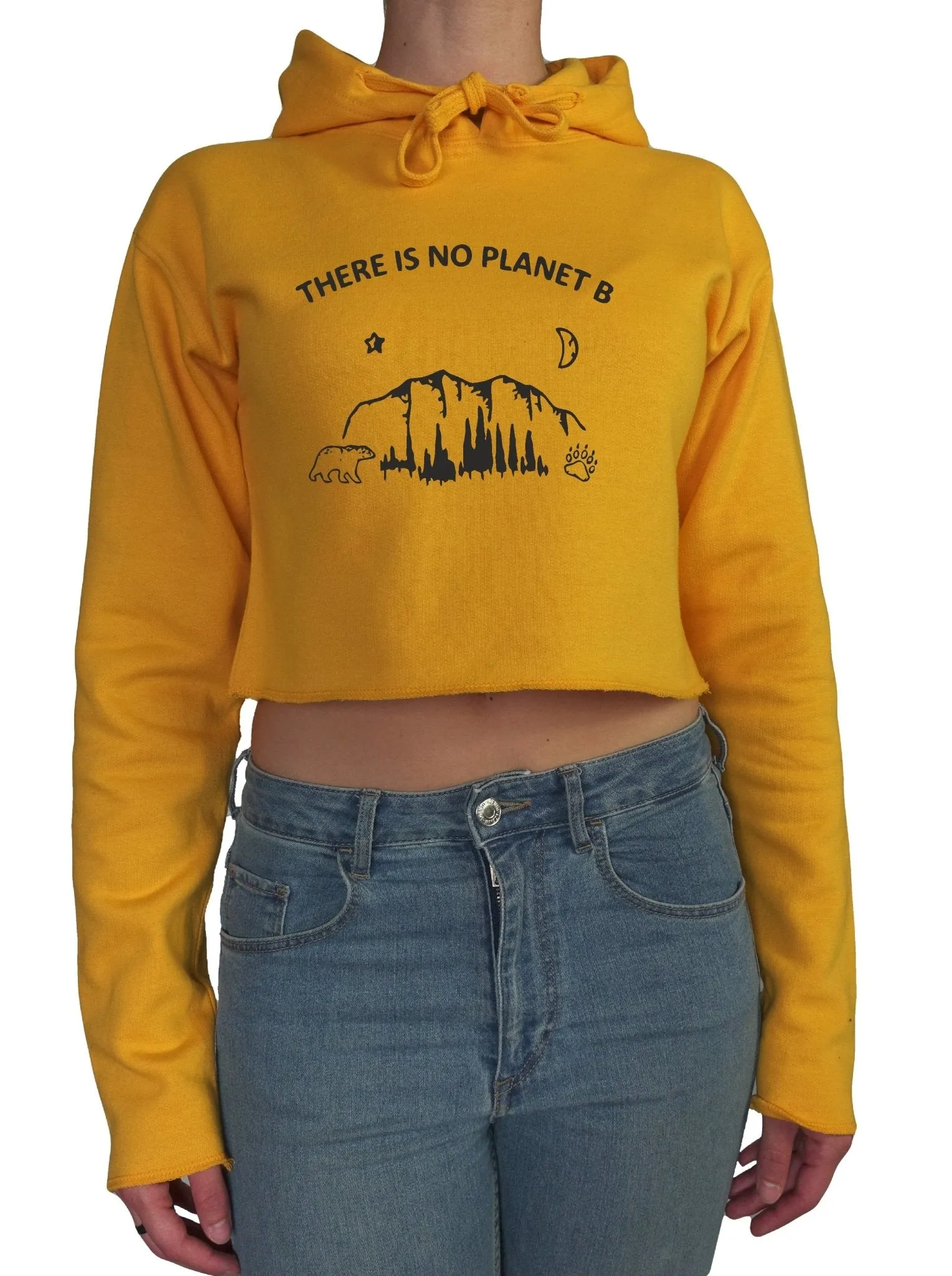 There's no Planet B || Organic Cotton || Crop Hoodie