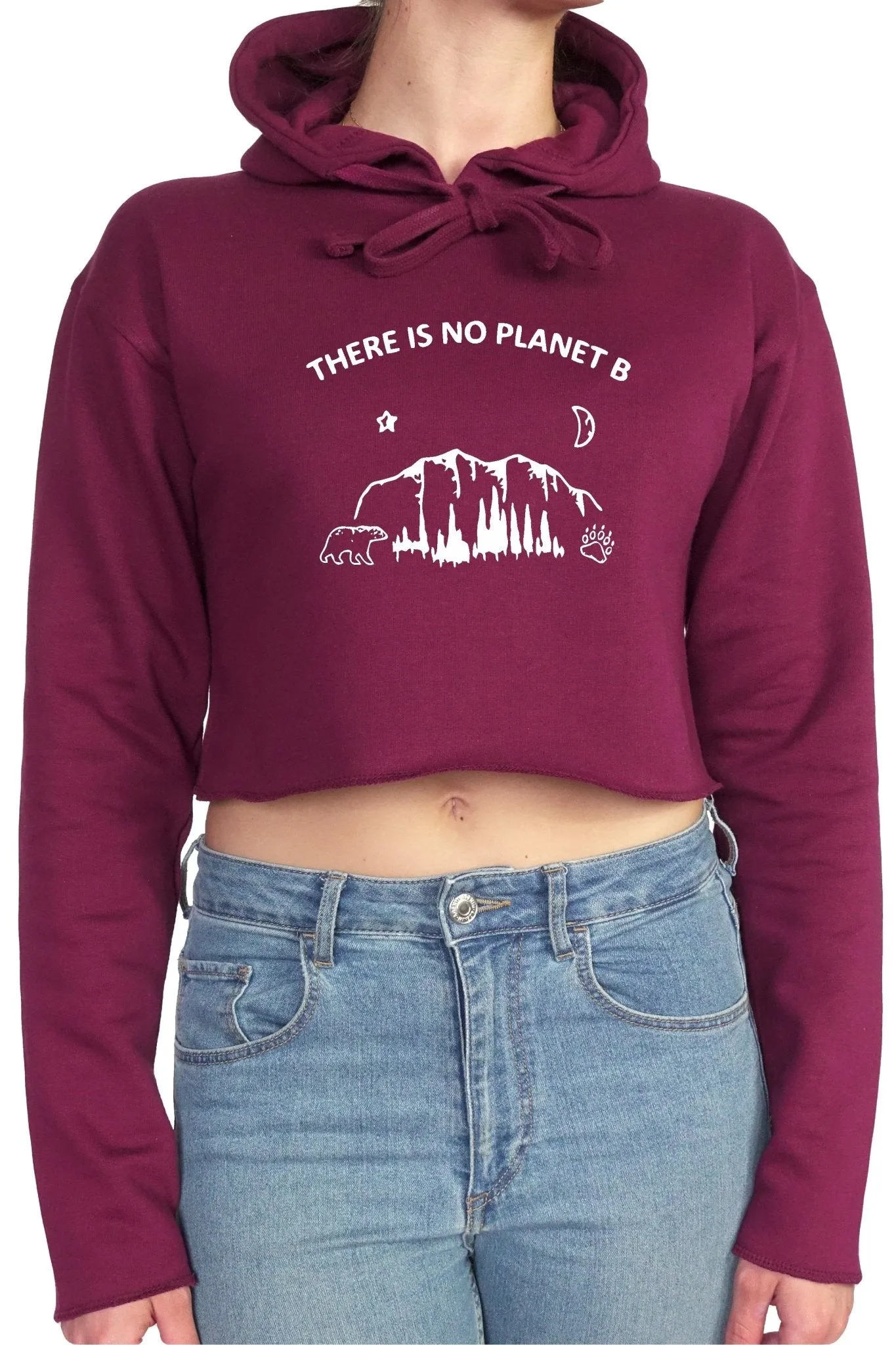 There's no Planet B || Organic Cotton || Crop Hoodie