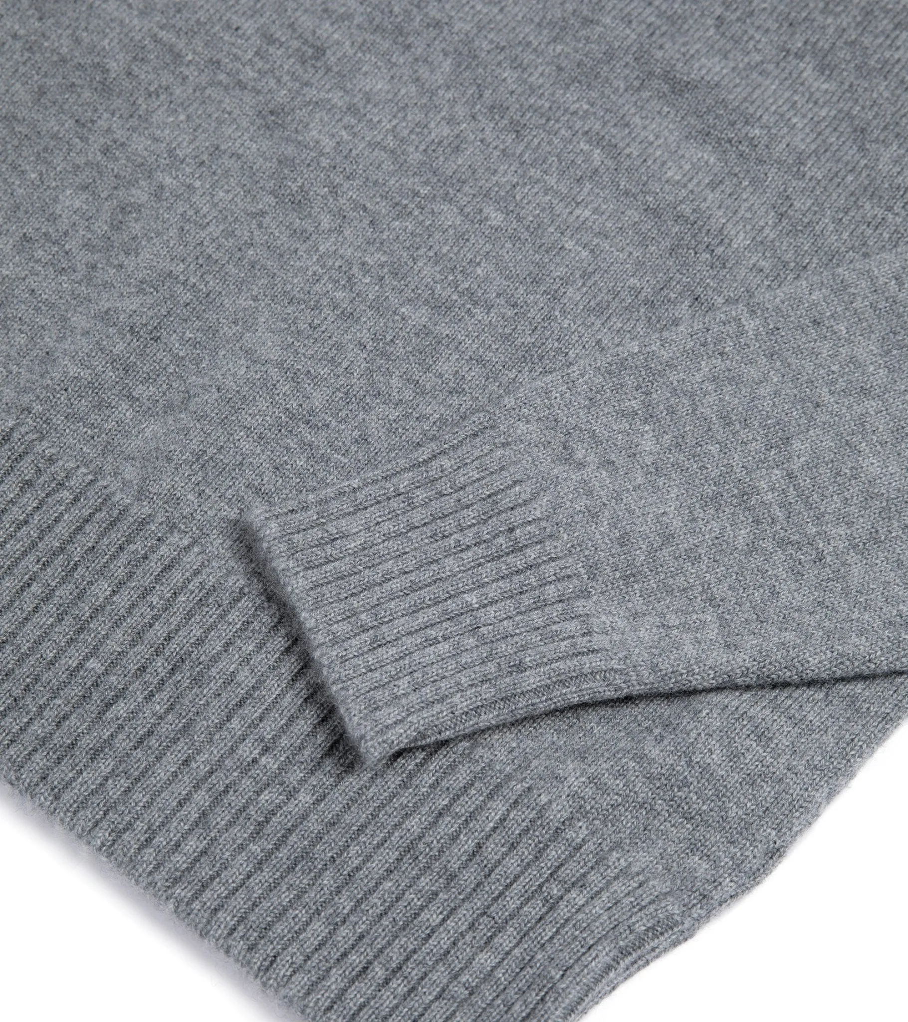 Trunk Dover Cashmere Crew Neck Sweater: Grey