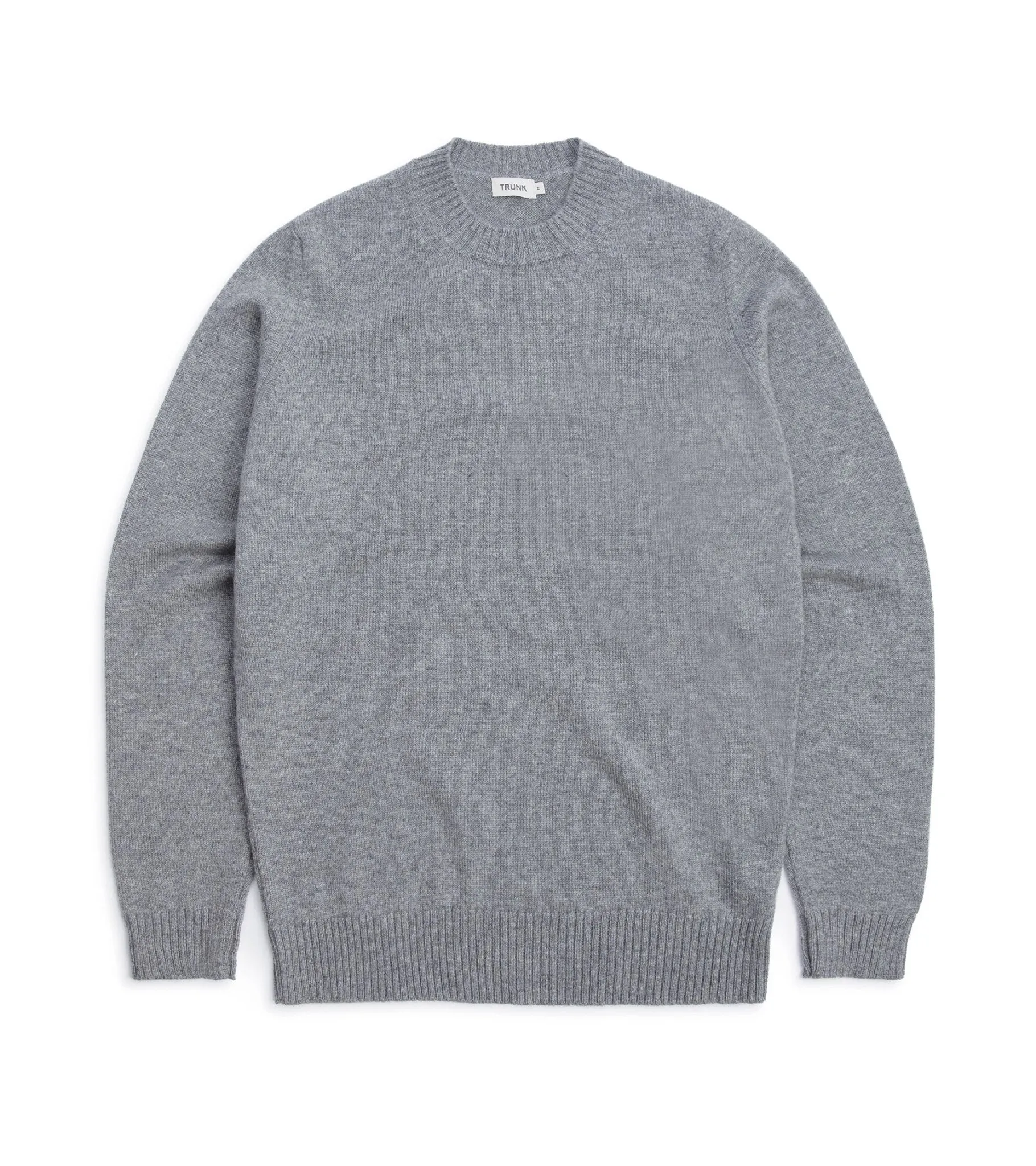 Trunk Dover Cashmere Crew Neck Sweater: Grey