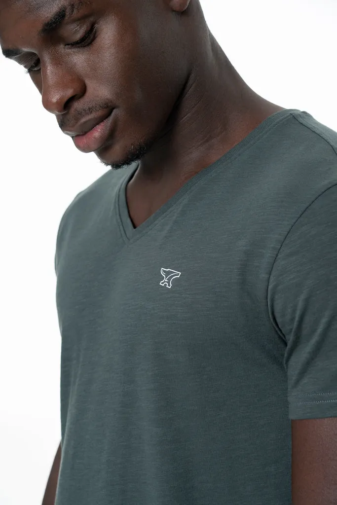 V-Neck T-Shirt _ 141368 _ Fatigue