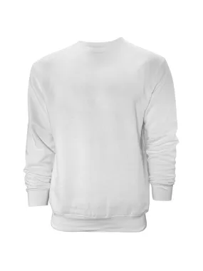 Venley Weighted Men's White Crew Neck Fleece