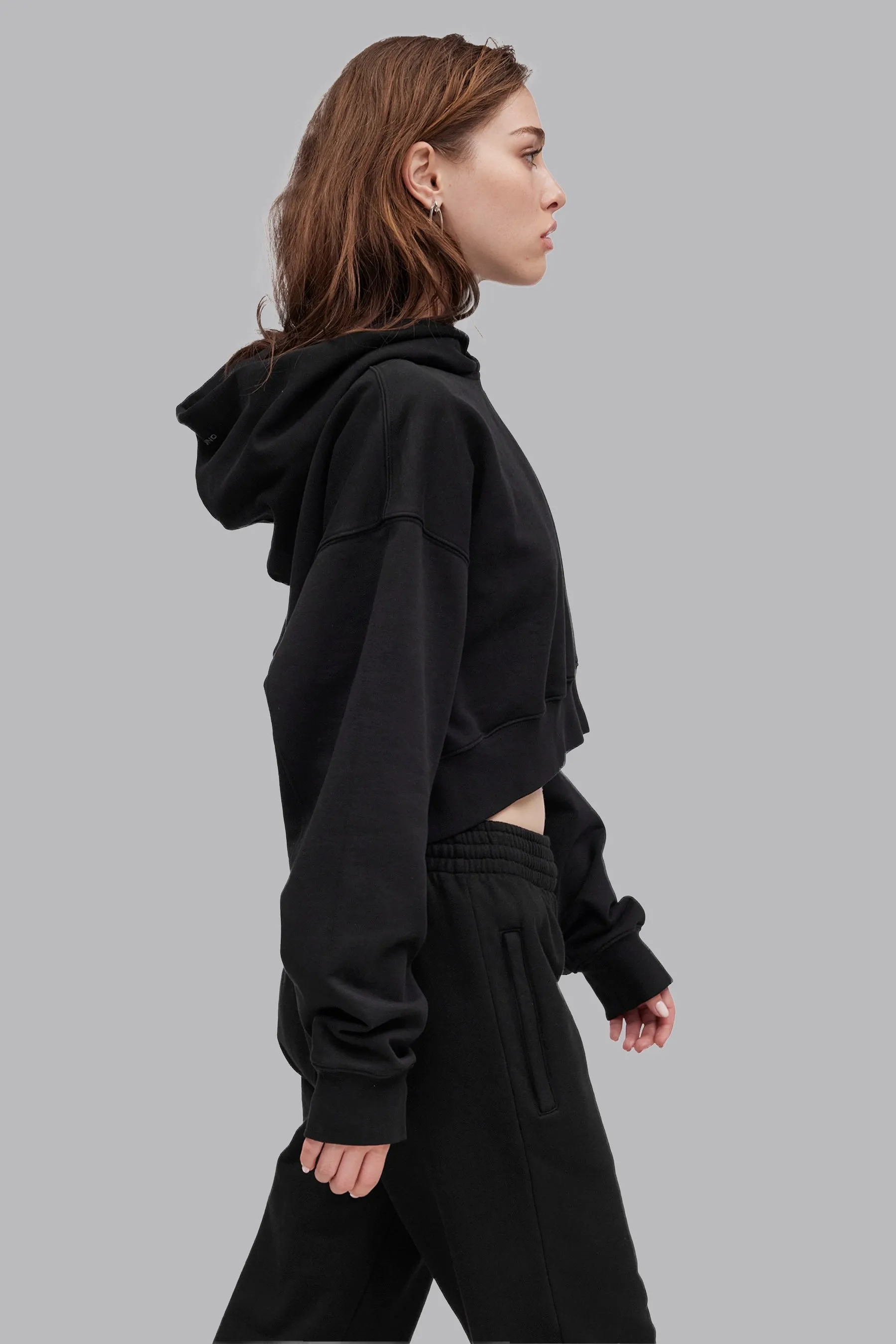 V_LYFE420 BOXY HOODIE - Black