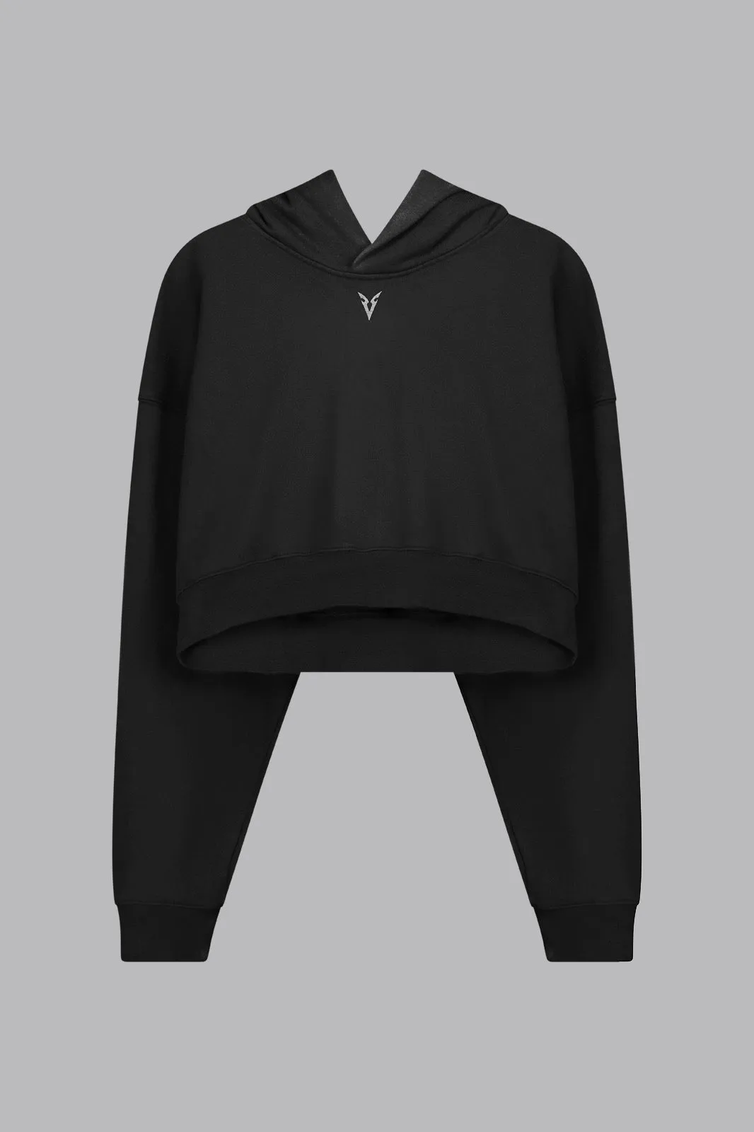 V_LYFE420 BOXY HOODIE - Black