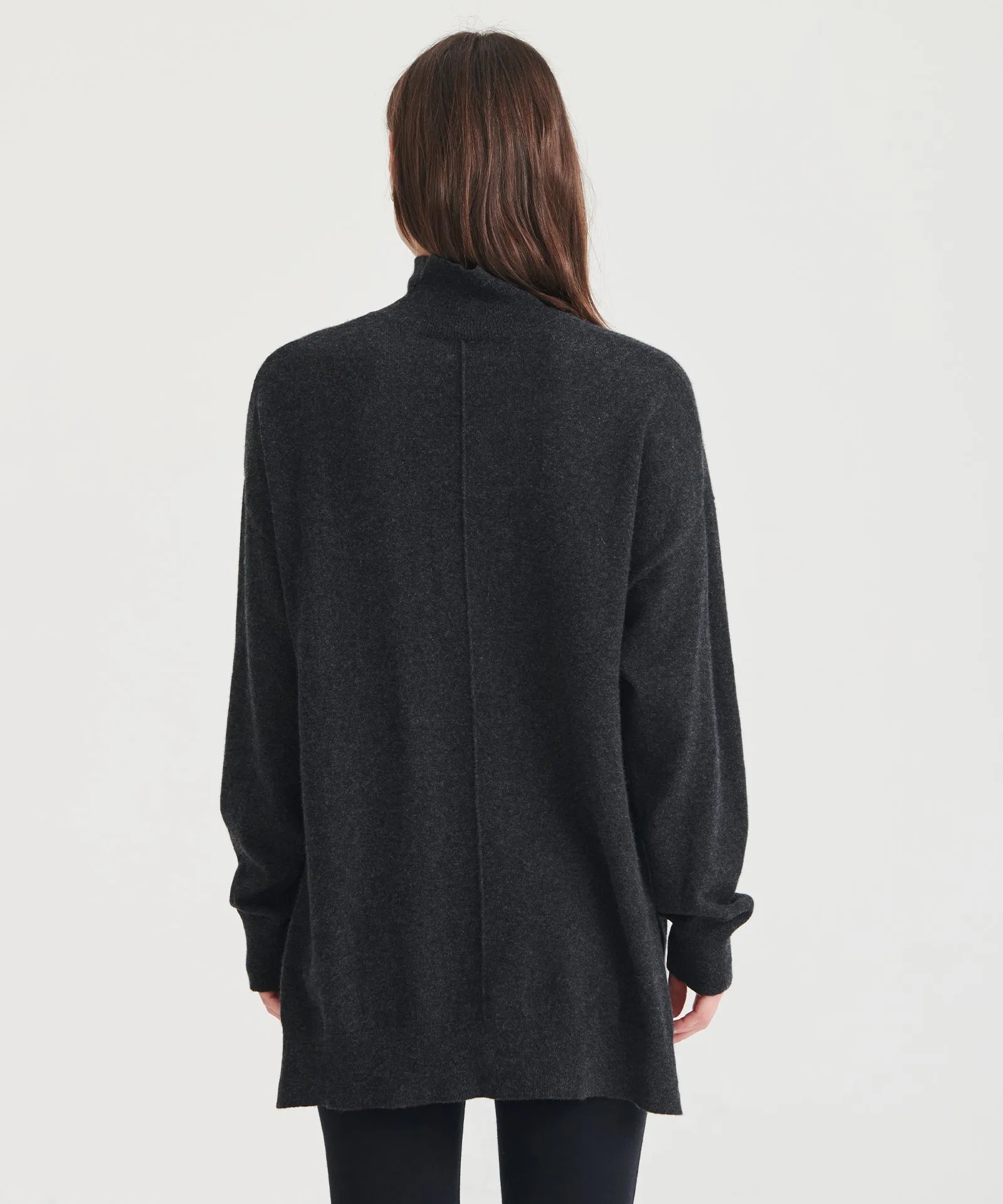 Washable Cashmere Turtleneck Tunic