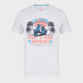 White Surf and Ride T-Shirt