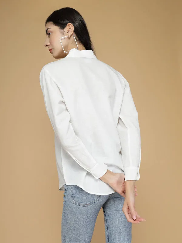 Women Linen Premium Casual Wear Shirt