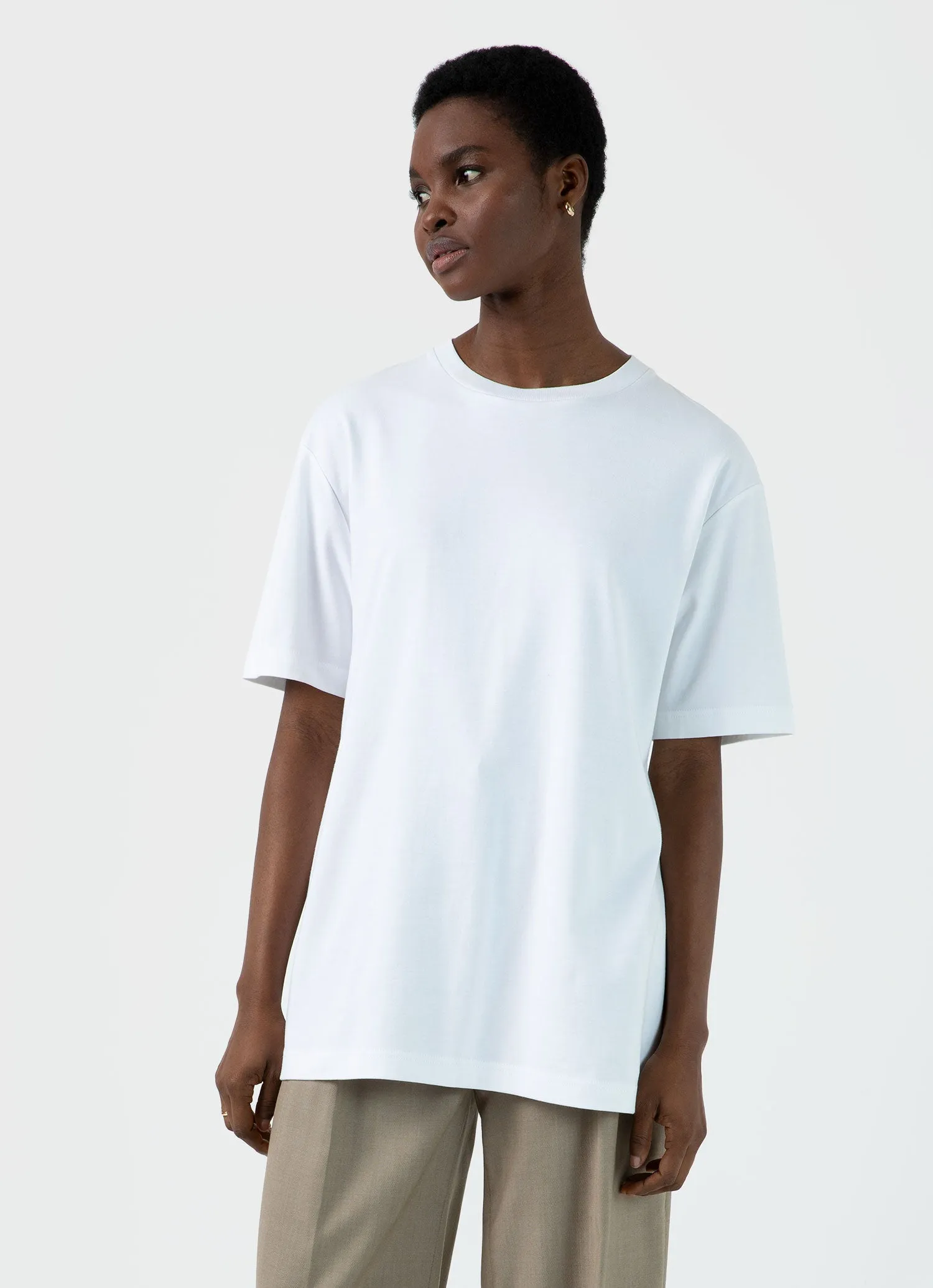 Women's Oversized Heavyweight T-shirt in White