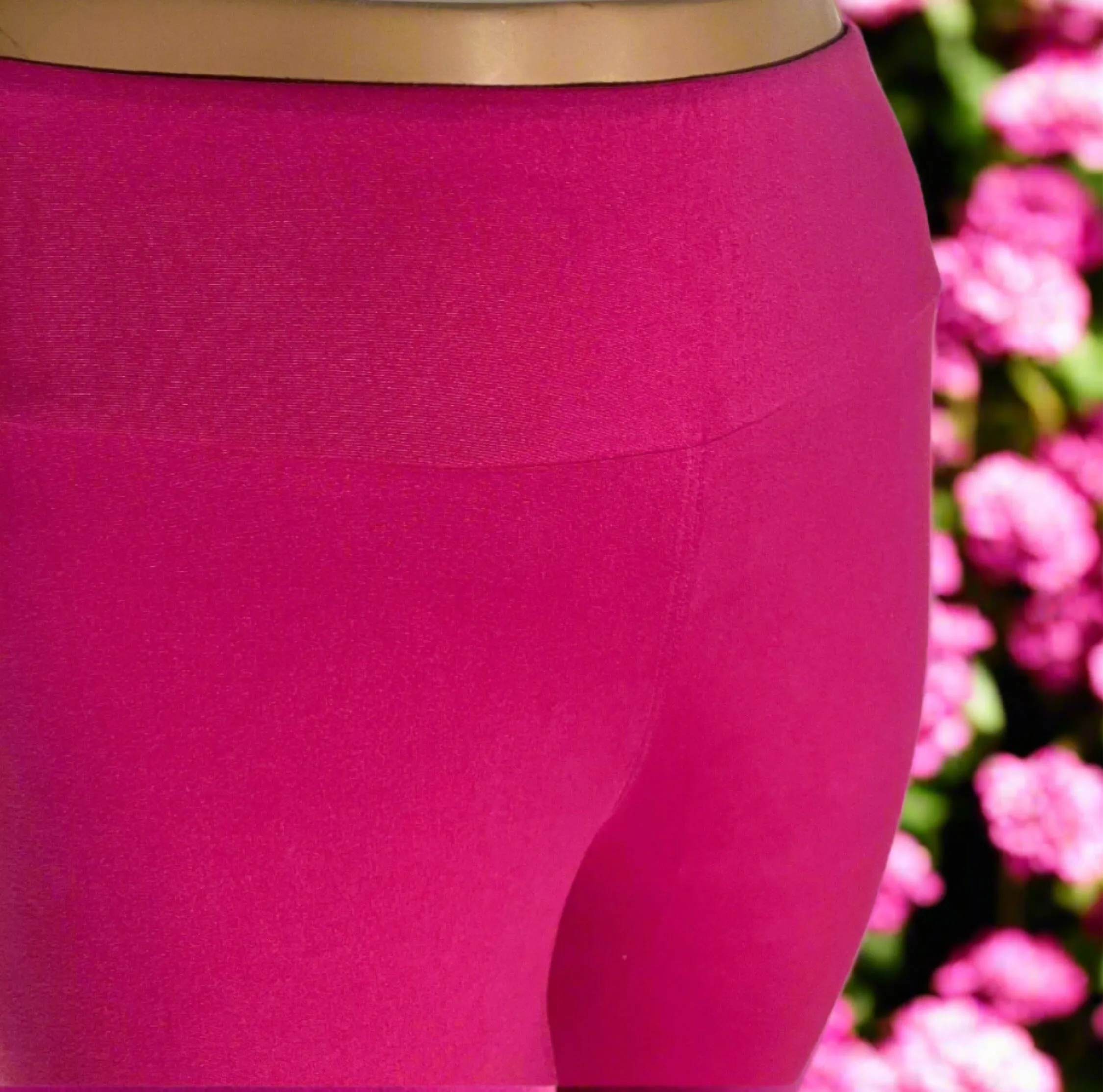 Womens Pink Capri Leggings, Soft Yoga Pants, Sizes 0-20, Yoga Waist, Exclusive Leggings