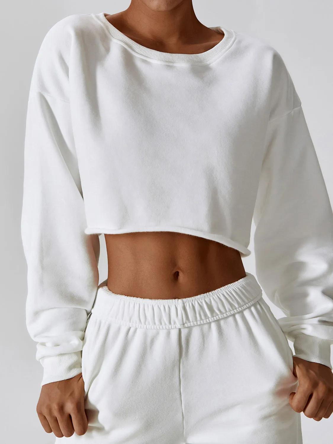 ZASUWA Female Casual Cropped Hoodies