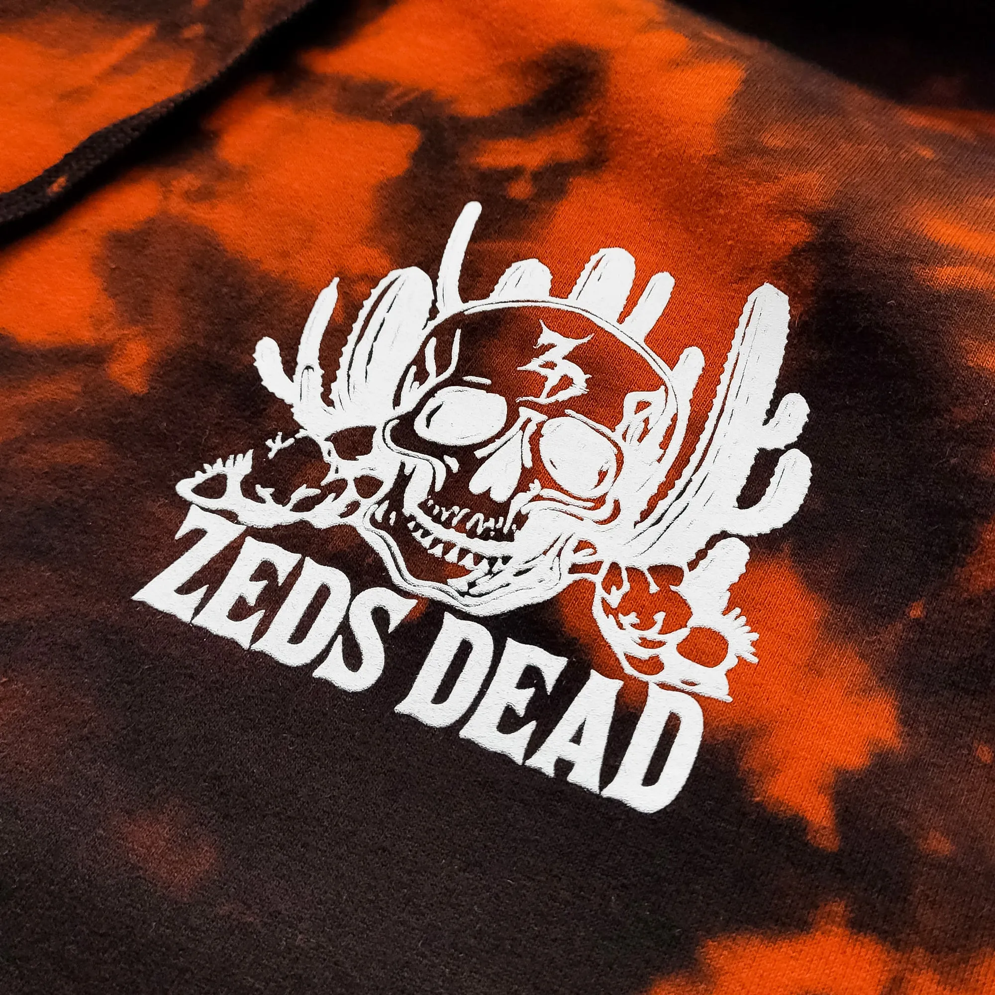 Zeds Dead - Dry Hands - Bleach Tie Dye Pullover Hoodie